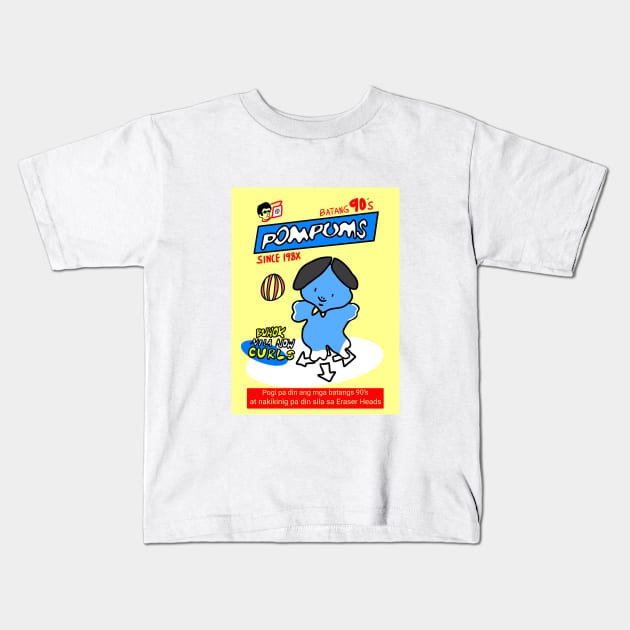 90s Pinoy Snack Pompums Kids T-Shirt by HCreatives